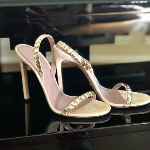 Gucci Mallory Jeweled Halter Back CRYGOL (LTPNK) 9